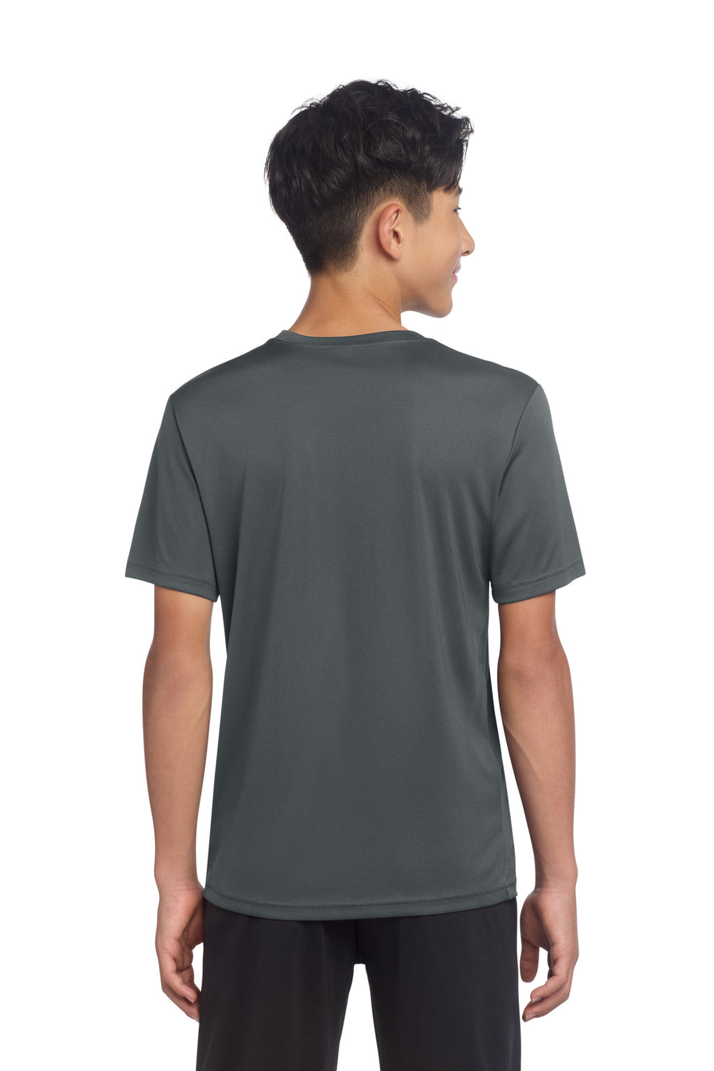 Sport-Tek Youth PosiCharge Re-Compete Tee YST720 - Iron Grey - back
