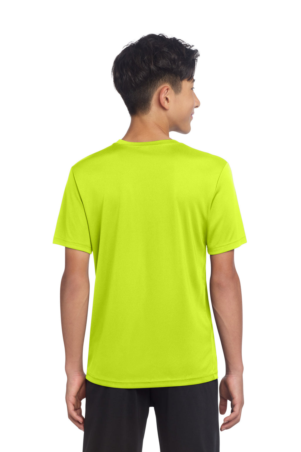 Sport-Tek Youth PosiCharge Re-Compete Tee YST720 - Neon Yellow - back