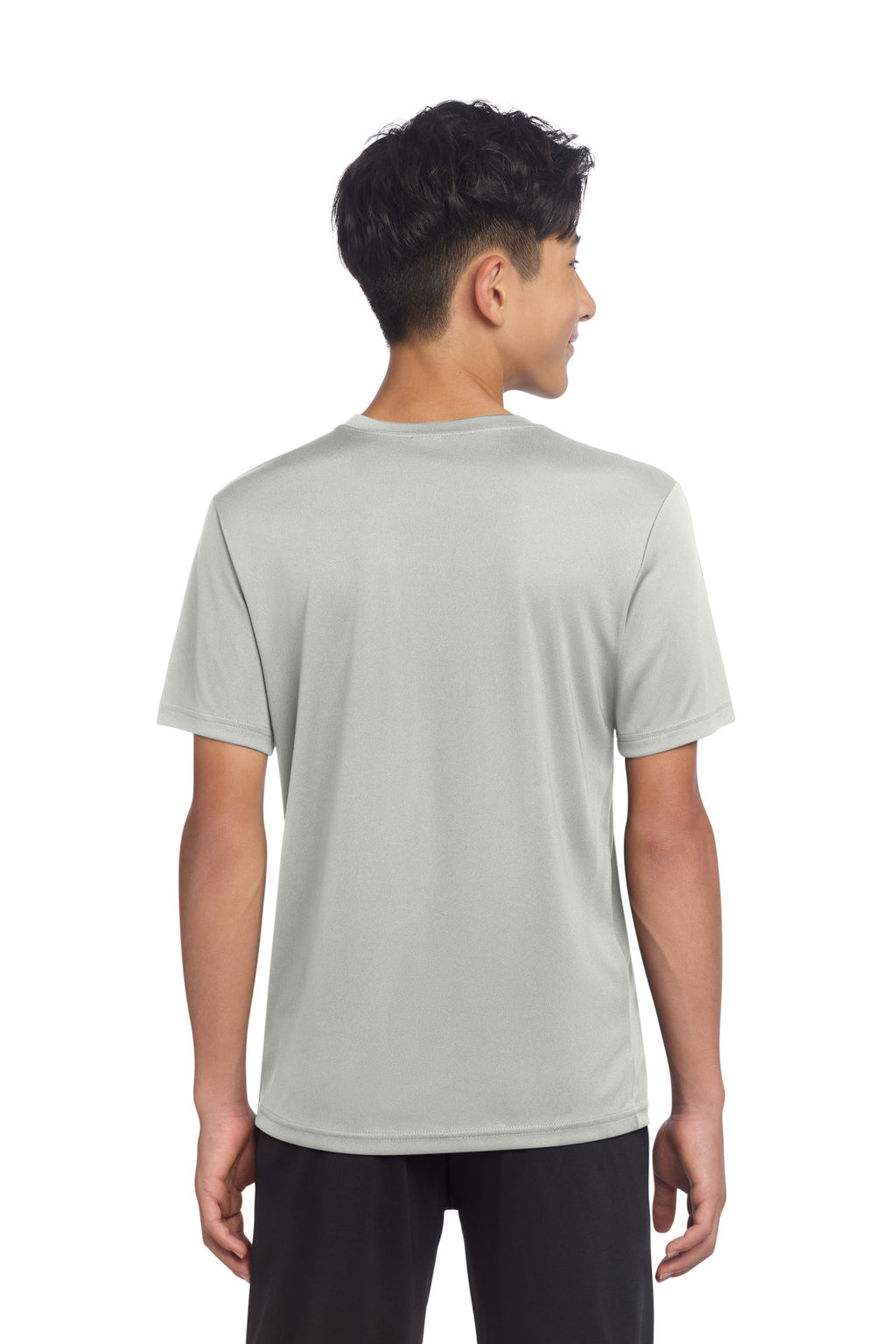 Sport-Tek Youth PosiCharge Re-Compete Tee YST720 - Silver - back