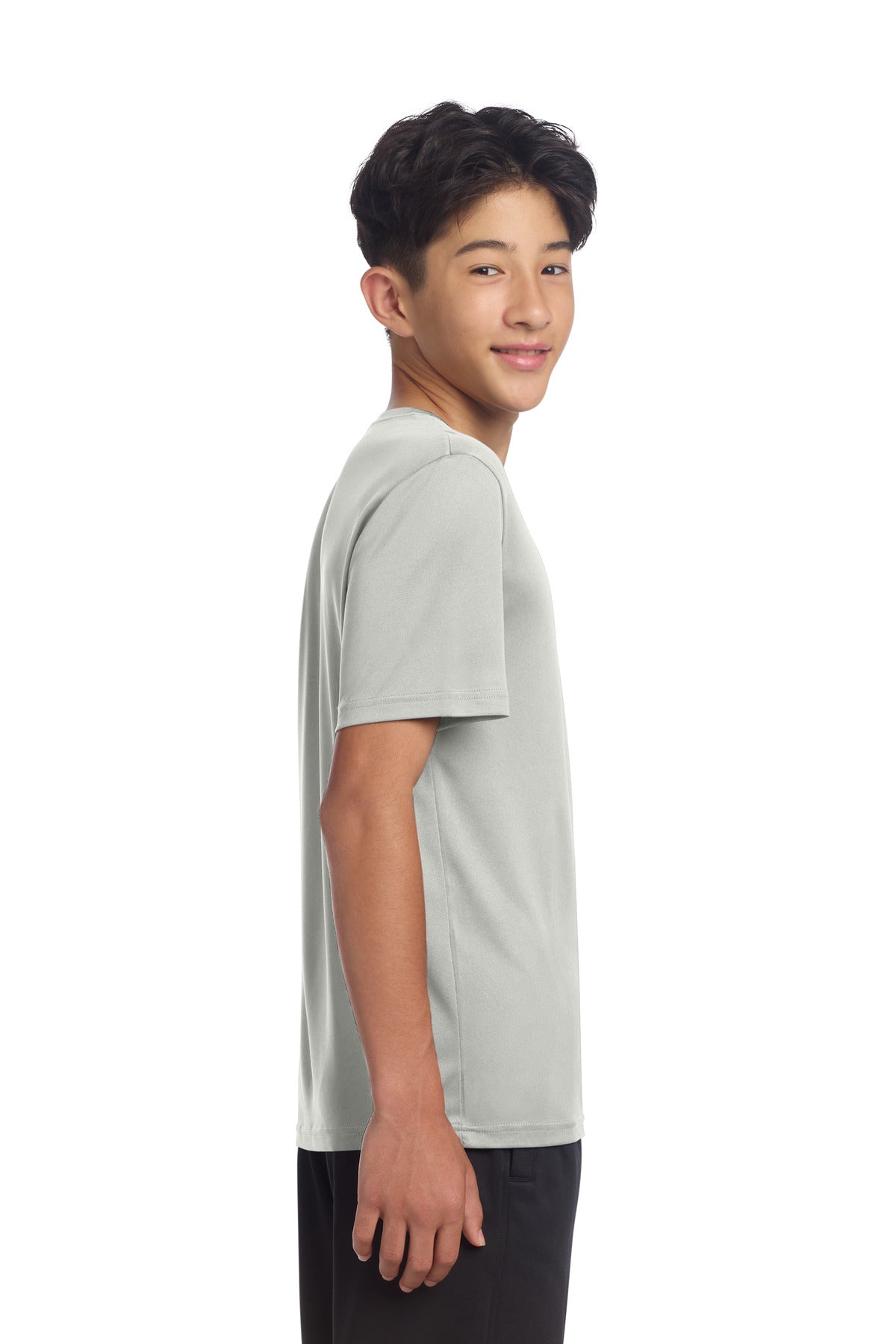 Sport-Tek Youth PosiCharge Re-Compete Tee YST720 - Silver - side