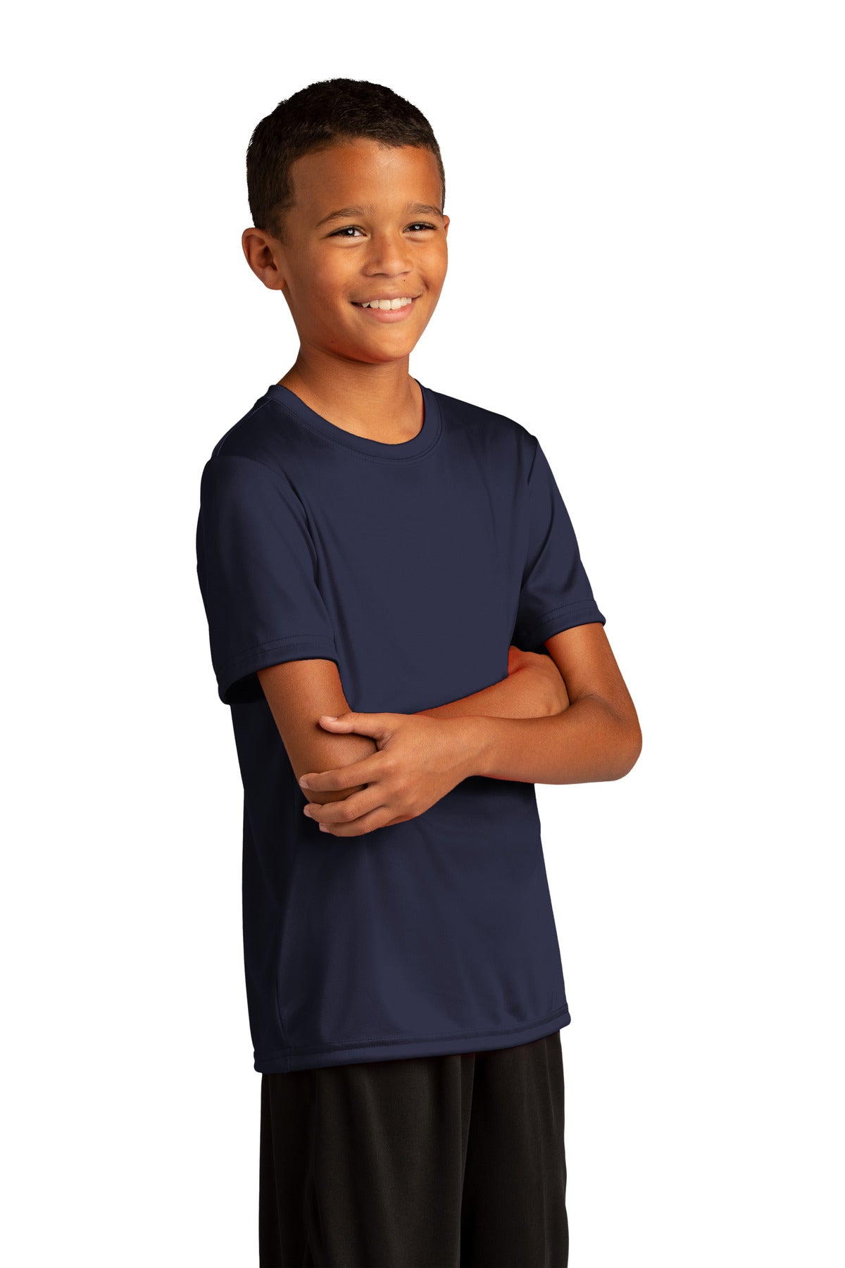 Sport-Tek Youth PosiCharge Re-Compete Tee YST720 - True Navy - three_q
