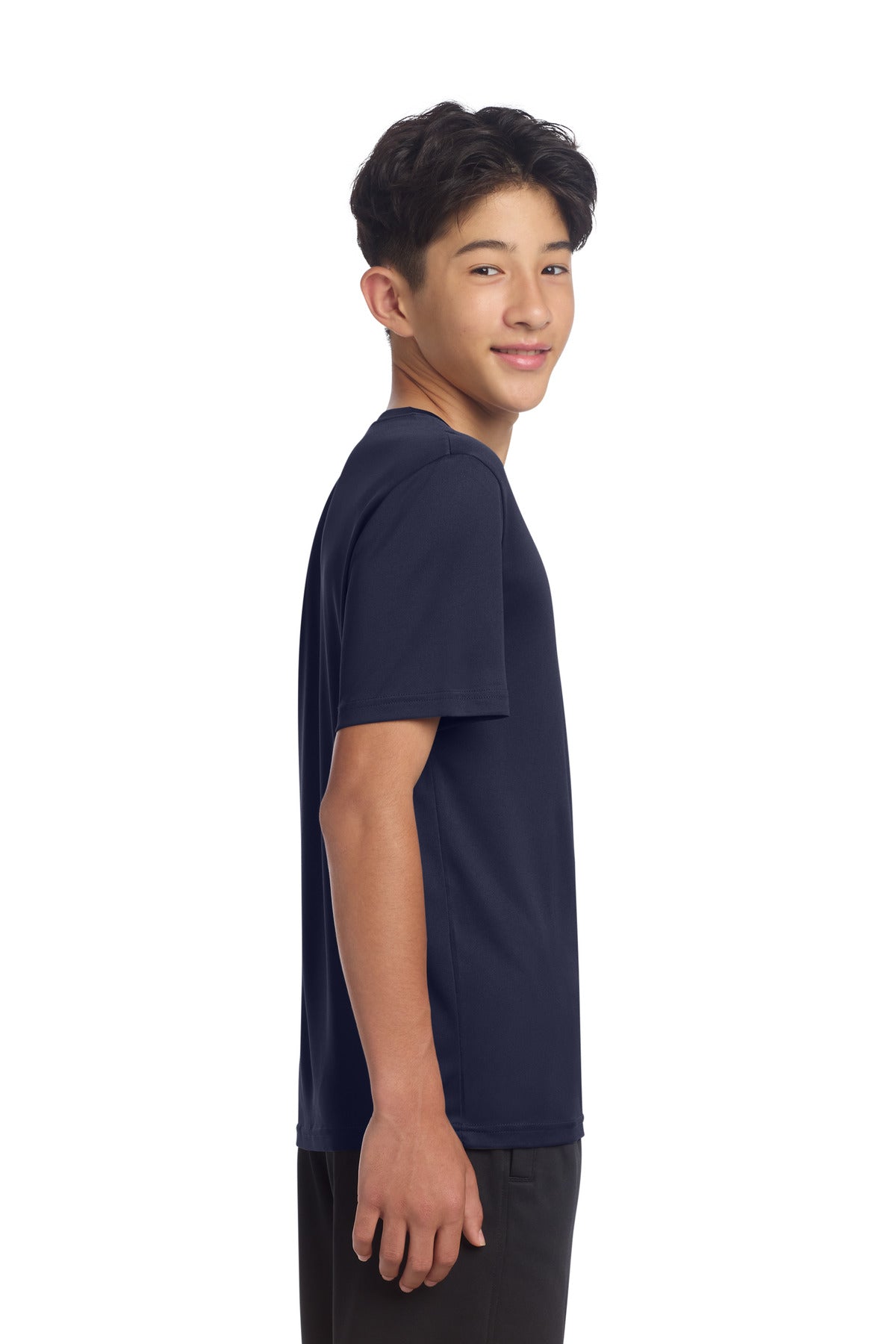 Sport-Tek Youth PosiCharge Re-Compete Tee YST720 - True Navy - side