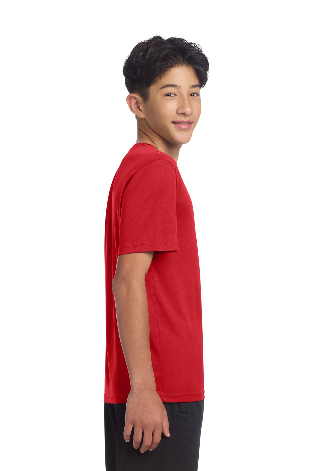 Sport-Tek Youth PosiCharge Re-Compete Tee YST720 - True Red - side