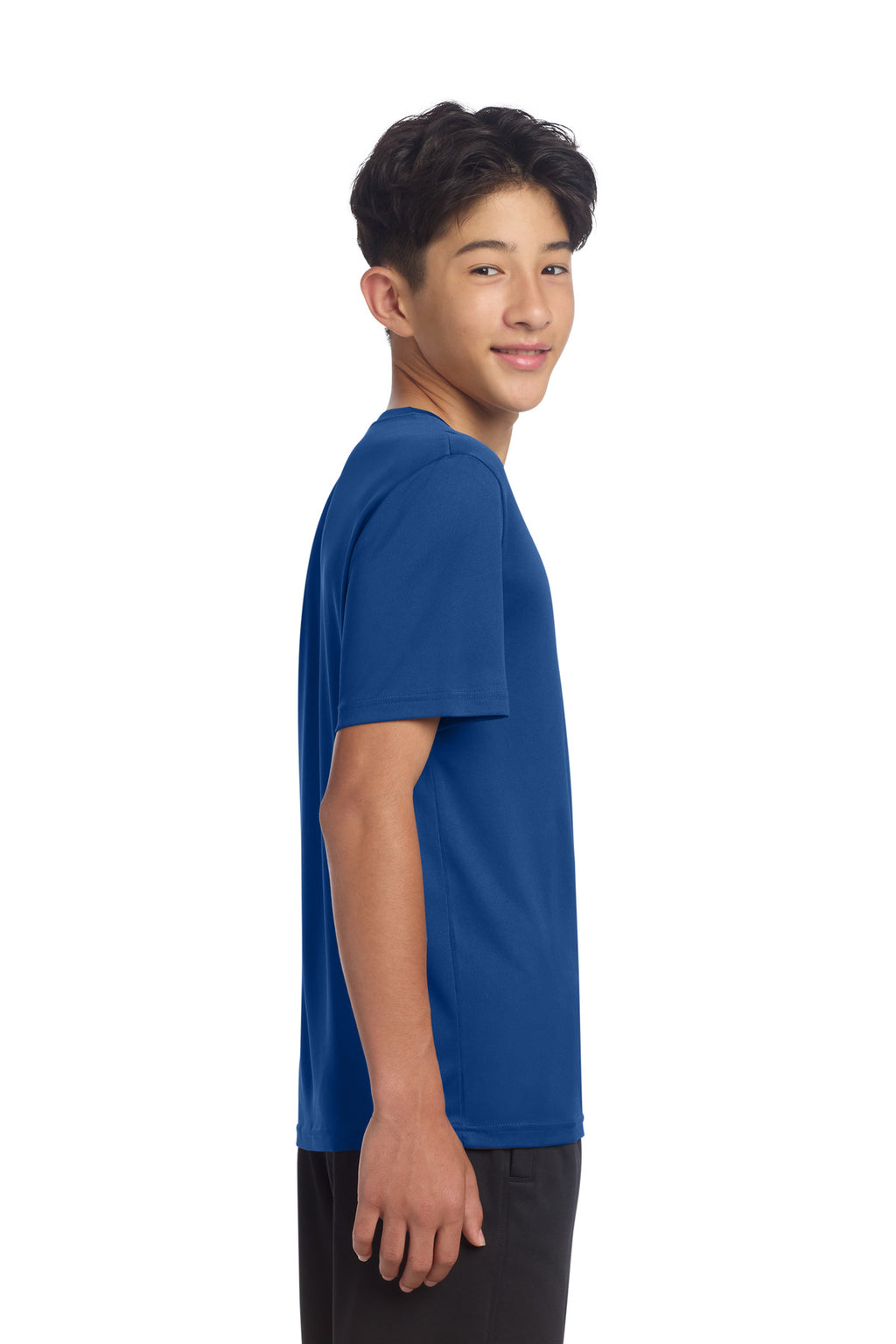 Sport-Tek Youth PosiCharge Re-Compete Tee YST720 - True Royal - side
