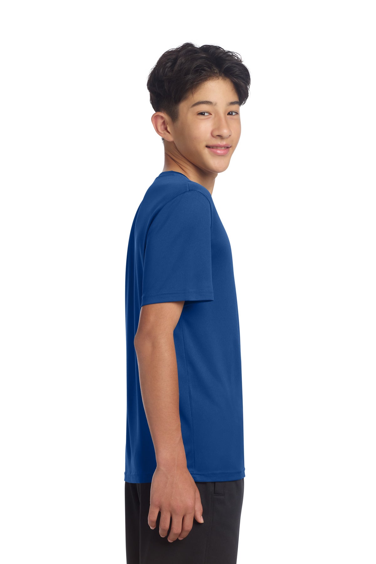 Sport-Tek Youth PosiCharge Re-Compete Tee YST720 - True Royal - side