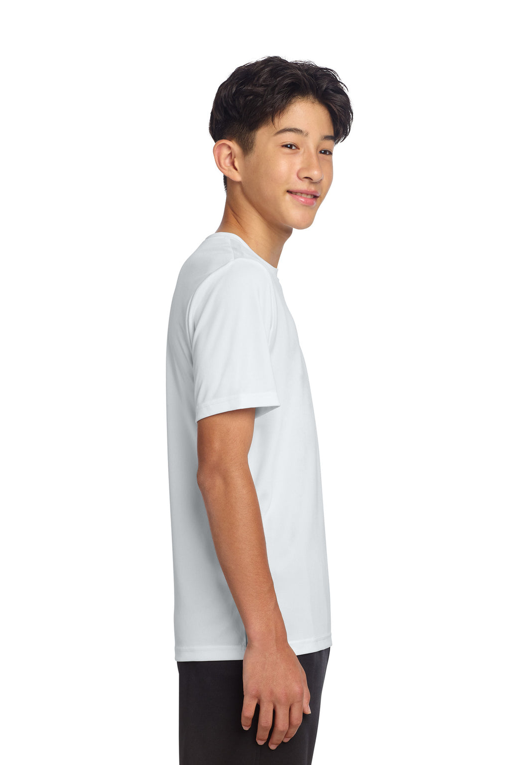 Sport-Tek Youth PosiCharge Re-Compete Tee YST720 - White - side