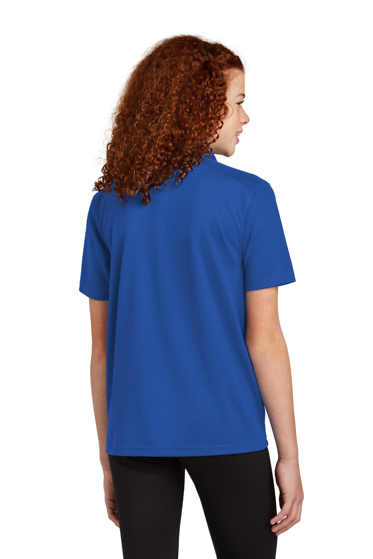 Sport-Tek Youth UV Micropique Polo YST740 - True Royal - back